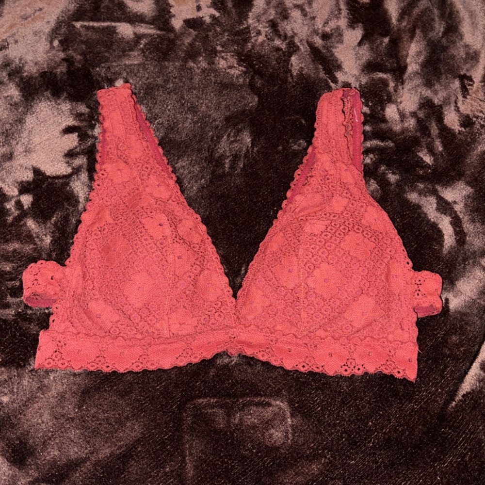 M Aerie Rusty Pink lace Bralette